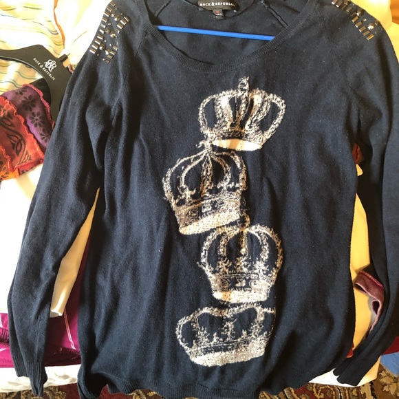 Rock & Republic crown top M - Picture 1 of 3